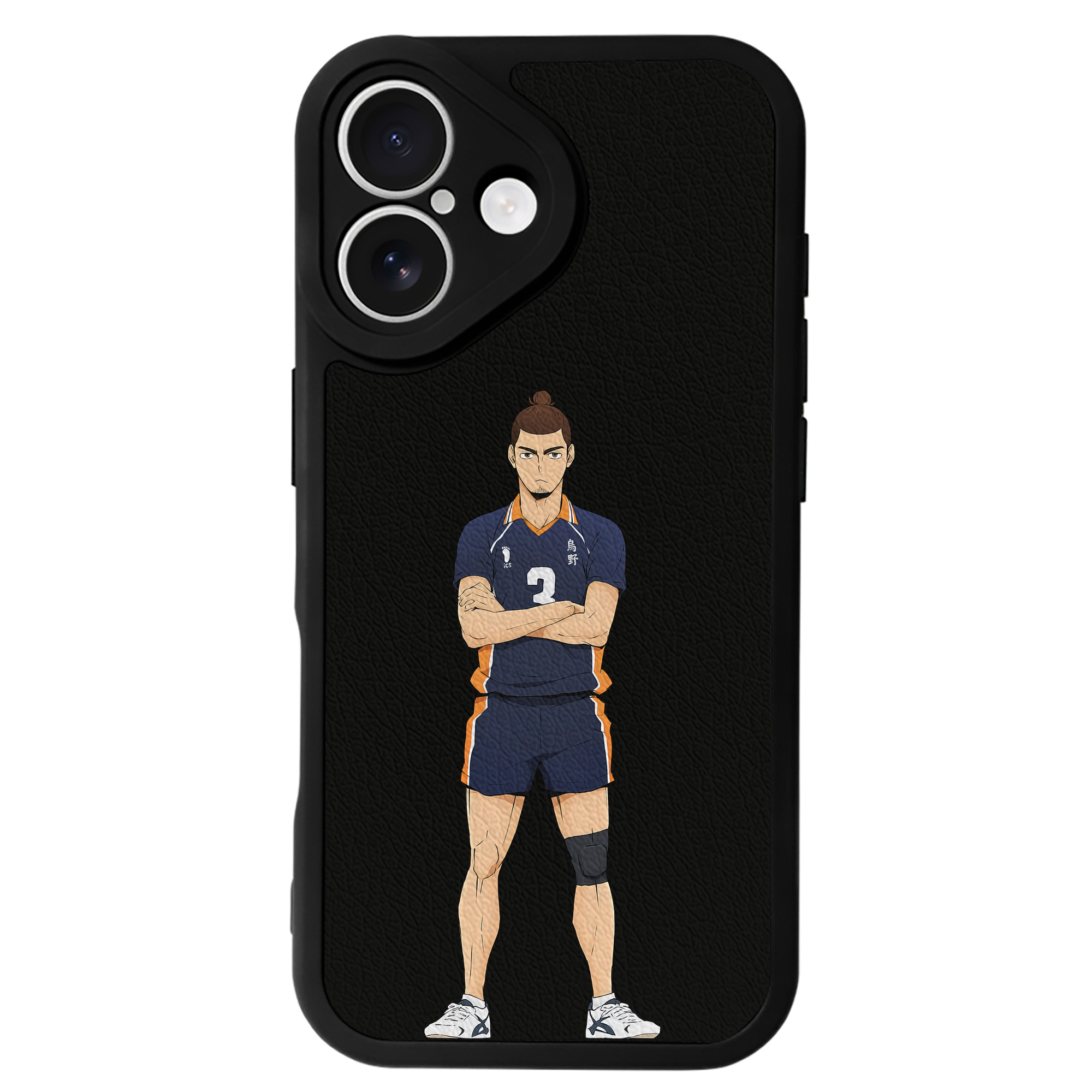 （画像用） ハイキュー!! Haikyu!! 【iPhone 16シリーズ対応】シリコンスマホケース（レザー調） 材質：シリコン